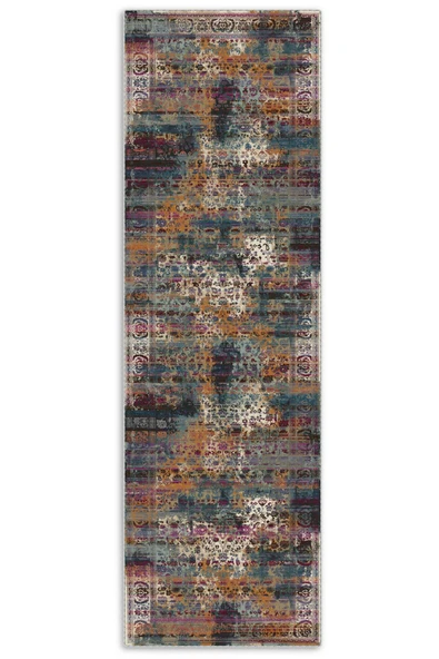 Pastel Home Kaşmir doku yumuşak kaymaz pamuk taban oturma odası salon mutfak koridor çocuk odası mor halı kilim - Resim 5