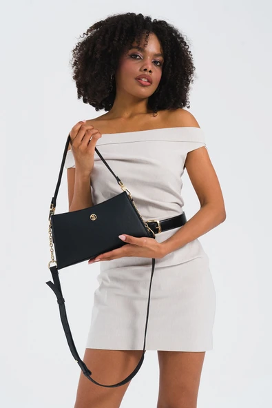 U.S. Polo Assn. Çapraz Askılı Kadın Çanta Siyah Us25134 - Resim 2