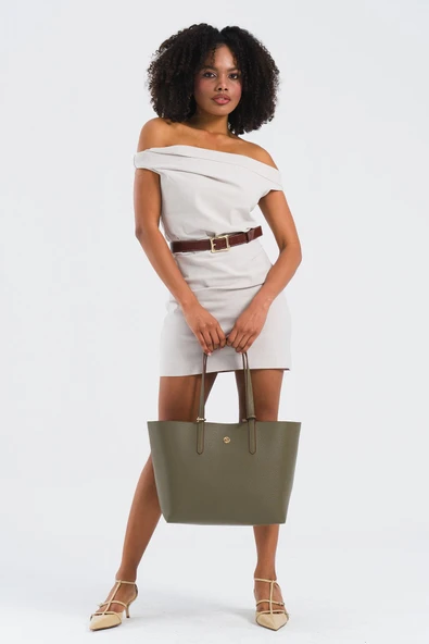 U.S. Polo Assn. Kadın Omuz Çanta Haki Us25197 - Resim 2