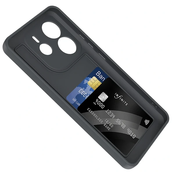 Xiaomi Redmi Note 14 4G Kılıf Kamera Korumalı Kartlık Hazneli Zore Vitra Kapak - 6