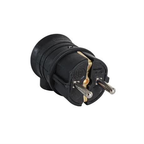 Byes 1x16a 220v Monofaze Kauçuk Eğik Fiş IP44 ( 5 Adet ) ürün görseli 1