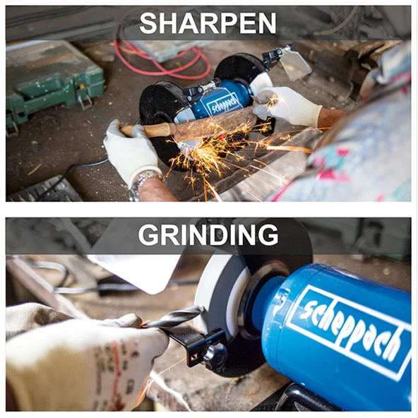 Scheppach SM200L Zımpara Taş Motoru 500W - 5903109901 - 2