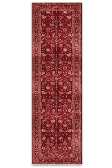 Pastel Home Tasarım Bordo Kırmızı Türkmen Klasik Şönil Halı Kilim Yolluk Kaymaz Yıkanabilir Salon Mutfak Koridor - 7