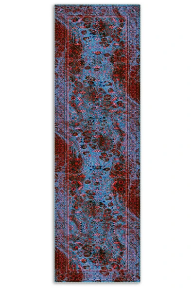 Pastel Home Kaşmir doku yumuşak kaymaz pamuk taban oturma odası salon mutfak koridor bordo mavi siyah halı kilim - Resim 5