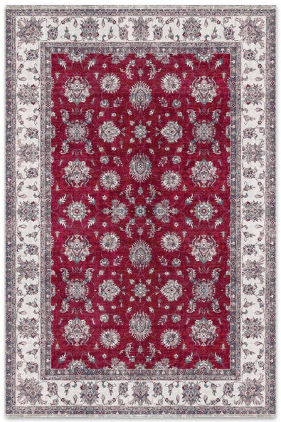 Pastel Home Mavi Klasik Şönil Halı Kilim Yolluk Yıkanabilir Kaymaz Oturma Odası Salon Mutfak Halısı - 5