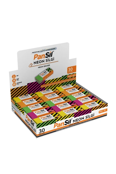 Pansil Neon Silgi-Neon Eraser-30 Adet ürün görseli