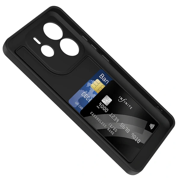 Xiaomi Redmi Note 14 4G Kılıf Kamera Korumalı Kartlık Hazneli Zore Vitra Kapak - 5