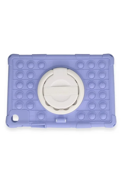 Litae Trend BFS  Samsung Galaxy Tab A9 Plus Kılıf Patpat El Tutma Aparatlı Standlı Tablet Silikon - Lila ürün görseli 1