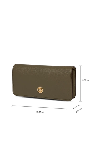 U.S. Polo Assn. Kadın Cüzdanı Haki Usc25371 - Resim 8