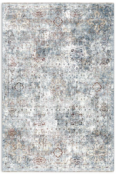 Pastel Home Vintage Mavi Şönil Halı Kilim Yolluk Kaymaz Saçaklı Yıkanabilir Salon Oturma Yatak Odası Mutfak