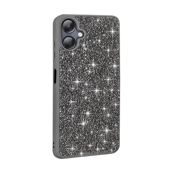 Galaxy A06 Kılıf Parlak Taşlı Tasarım Zore Pırlanta Kapak - 7