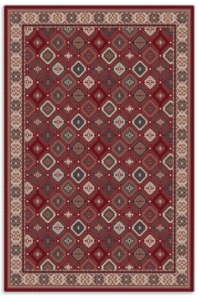 Pastel Home Etnik Vişne Çürüğü Şönil Halı Kilim Yolluk Kaymaz Yıkanabilir Salon Oturma Odası Mutfak Koridor ürün görseli 1