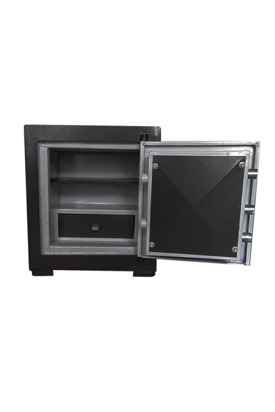 SUR  ÇELİK PARA KASALARI Gizli Bölmeli Sağlam Kaliteli Gri Özel Boya 55 Cm. 75 Kg - Resim 2