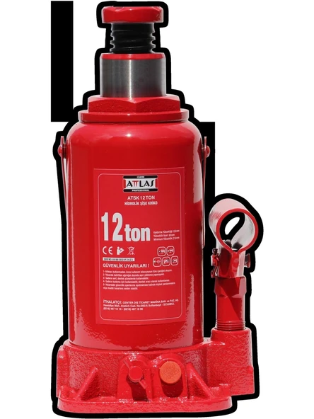 Attlas Atsk 12 Ton Hidrolik Şişe Kriko - A1201006 - Resim 2
