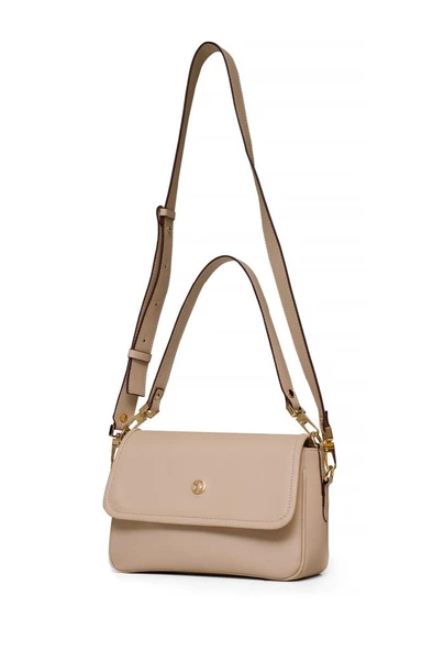 U.S. Polo Assn. Çapraz Askılı Kadın Çanta Bej Us25126 - Resim 5