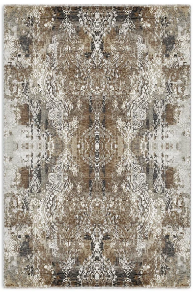 Pastel Home Kahverengi Tasarım Şönil Halı Kilim Yolluk Kaymaz Saçaklı Yıkanabilir Salon Mutfak Koridor ürün görseli 1