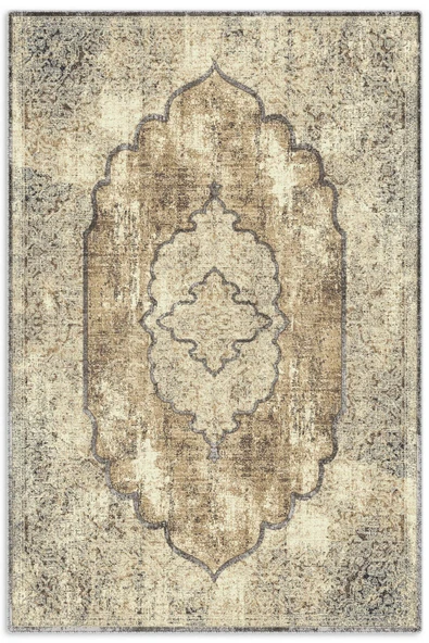 Pastel Home Bej Kahve Vintage Şönil Halı Kilim Yolluk Kaymaz Yıkanabilir Saçaklı Oturma Odası Koridor Mutfak