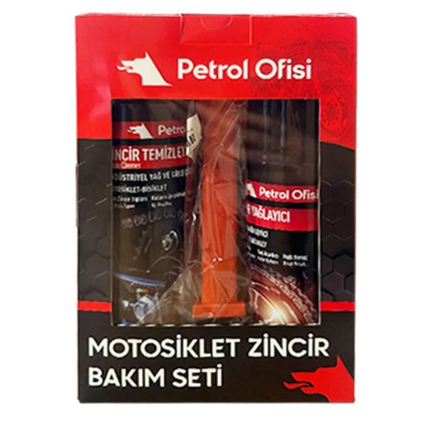 Petrol Ofisi Motosiklet Zincir Bakım Paketi Fırça Temizleyici Yağlayıcı ürün görseli 1