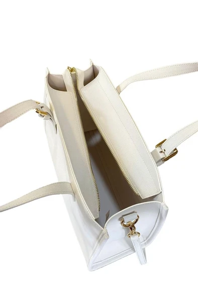 U.S. Polo Assn. Çapraz Askılı Kadın Çanta Beyaz Us25252 - Resim 5