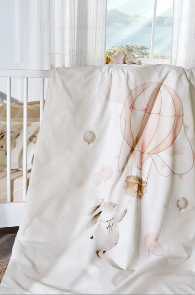 Özdilek Pink Ballıın Pembe %100 Pamuk Bebek Nevresim Takımı - 2