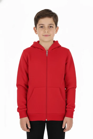 Erkek çocuk hırka 2 iplik şardonlu arkası baskılı - 4