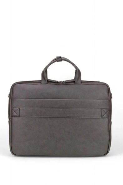 Pierre Cardin Erkek Laptop Evrak Çantası Gri 01pc00109 - Resim 3