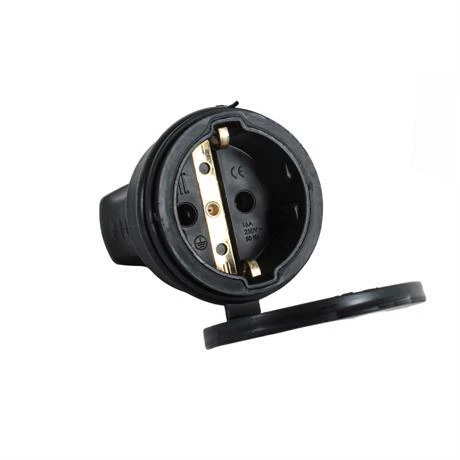 Byes 1X16a 220V Monofaze Kauçuk Uzatma Priz IP44 ( 5 Adet ) - Resim 4