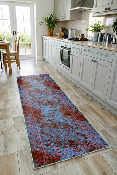 Pastel Home Kaşmir doku yumuşak kaymaz pamuk taban oturma odası salon mutfak koridor bordo mavi siyah halı kilim - Resim 6