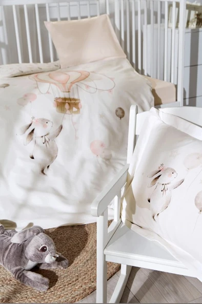 Özdilek Pink Ballıın Pembe %100 Pamuk Bebek Nevresim Takımı - 3