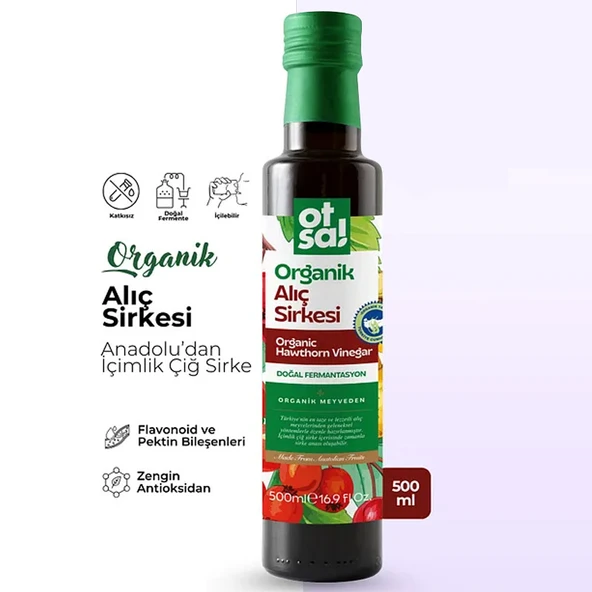 Otsa Organik Alıç Sirkesi 500 ml - Resim 2