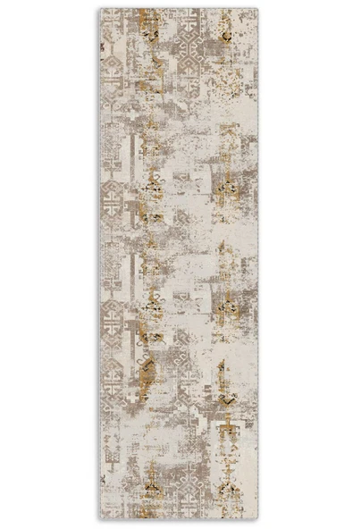 Pastel Home Kaşmir doku yumuşak kaymaz pamuk taban oturma odası salon mutfak koridor çocuk bej hardal halı kilim - Resim 4