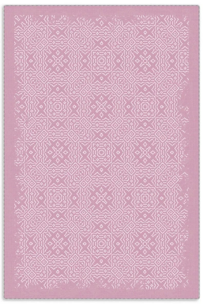 Pastel Home Modern Pembe Şönil Halı Kilim Yolluk Saçaklı Yıkanabilir Kaymaz Mutfak Koridor Salon Oturma Odası