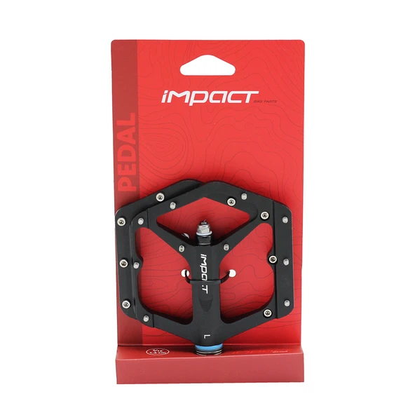 Impact CLUT Alüminyum Bisiklet Pedalı Tek Rulmanlı Siyah PDL-229 - Resim 2