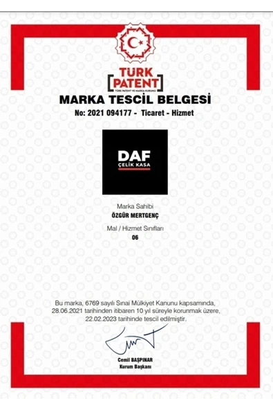 SUR  ÇELİK PARA KASALARI 40 Cm 55 KG (anahtarlı) - Resim 4