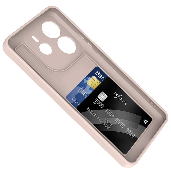 Xiaomi Redmi Note 14 4G Kılıf Kamera Korumalı Kartlık Hazneli Zore Vitra Kapak - 9