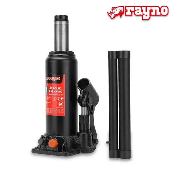 Rayno Hidrolik Şişe Kriko  2 Ton - RYNK-S2 - Resim 2