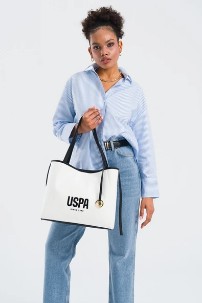 U.S. Polo Assn. Kadın Omuz Çanta Beyaz Us25312 - Resim 2