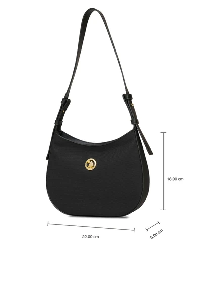 U.S. Polo Assn. Kadın Omuz Çanta Siyah Us25256 - Resim 3