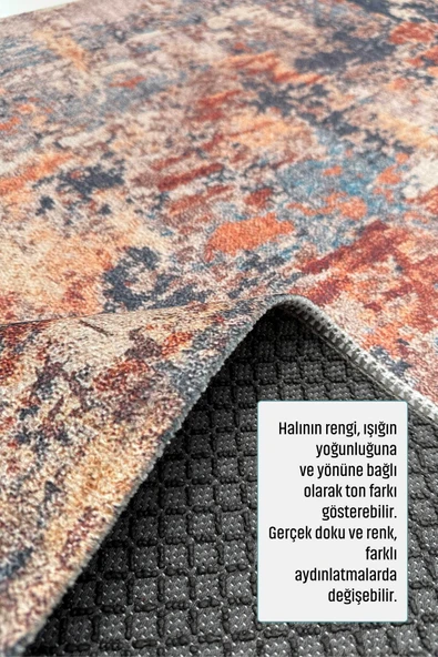 Pastel Home Tasarım Bej Şönil Halı Kilim Yolluk Kaymaz Saçaklı Yıkanabilir Salon Mutfak Koridor Yatak Odası - Resim 5