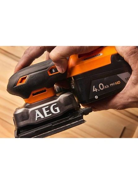 AEG BFS18SBL-14-0 Akülü Titreşim Zımpara (Akü ve Şarj Cihazı Dahil Değildir) - 4935498213 - 2