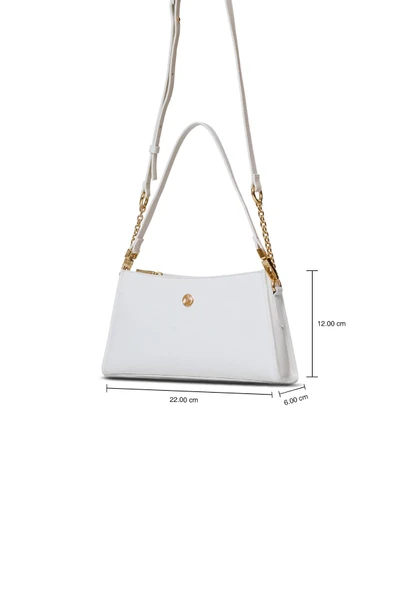 U.S. Polo Assn. Çapraz Askılı Kadın Çanta Beyaz Us25134 - Resim 6