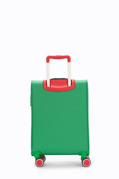 Benetton Kabin Boy Kumaş Valiz Yeşil Bnt2800 - Resim 2