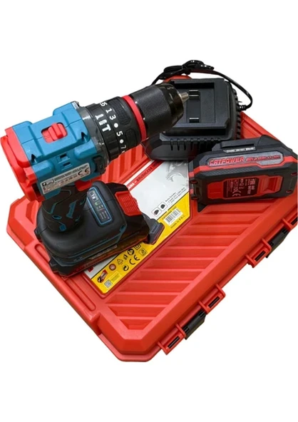 CATPOWER 1025 Kömürsüz Darbeli Akülü Matkap 20V 2x2.0Ah Lion ürün görseli 1