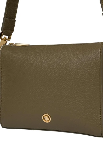 U.S. Polo Assn. Çapraz Askılı Kadın Çanta Haki Us25204 - Resim 4