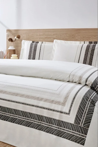 Özdilek Blend Krem Tek Kişilik %100 Pamuk Nevresim Takımı - 2