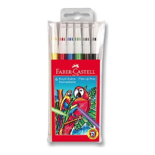 Faber-Castell Keçeli Kalem 6 Renk Yıkanabilir 5067155106 ürün görseli