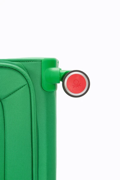 Benetton Kabin Boy Kumaş Valiz Yeşil Bnt2800 - Resim 8