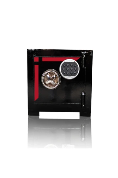 SUR  ÇELİK PARA KASALARI  Şifreli Çelik Para Kasası Siyah Bordo Özel Boya Kaliteli 40 Cm. 45 Kg ürün görseli