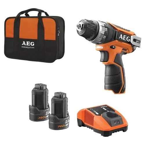 AEG BS 12 C2 Li-202B 12V 2x2.0Ah Çift Akülü Matkap - 4935448465