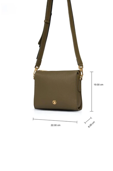 U.S. Polo Assn. Çapraz Askılı Kadın Çanta Haki Us25204 - Resim 8